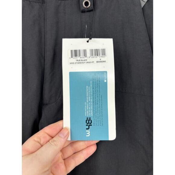 Burton Pants Womens Small Stakeout Cargo Snowboard True Black Waterproof NWT - Picture 10 of 10